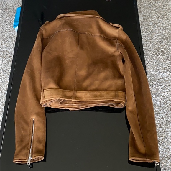 Fo suede brown jacket with buckle - Picture 5 of 5